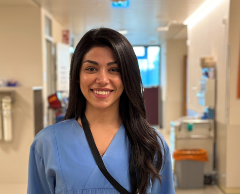 Portrait Sarah Ghannameh in der Klinik Floridsdorf