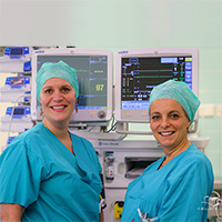 Anästhesistinnen in der Klinik Landstraße