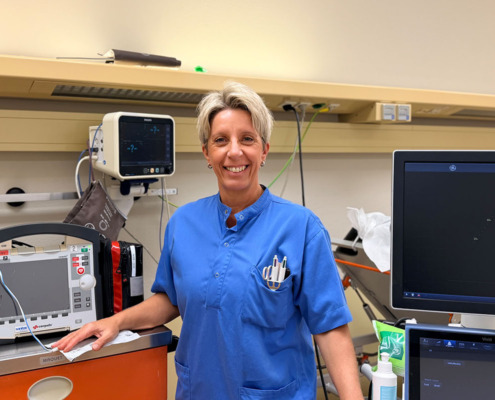 Brigitte in der Notfallabteilung der Klinik Donaustadt